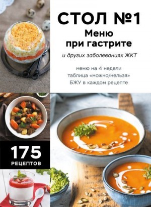 ИП Москаленко - Стол №1. Меню при гастрите и других заболеваниях ЖКТ. С рекомендациями специалиста