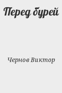 Перед бурей