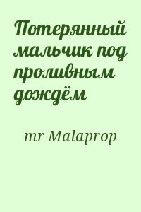 mr Malaprop - Потерянный мальчик под проливным дождём
