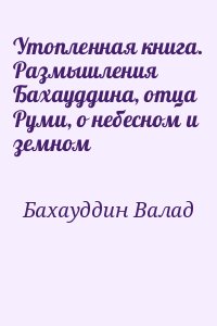 Бахауддин Валад - Утопленная книга. Размышления Бахауддина, отца Руми, о небесном и земном