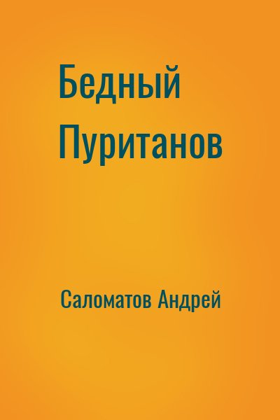cкачать книгу Андрей Саломатов Бедный Пуританов