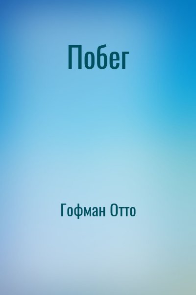 cкачать книгу Отто Гофман Побег