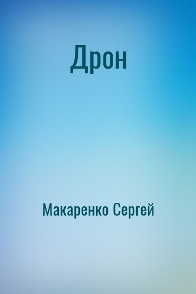 Макаренко Сергей - Дрон