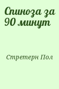 Стретерн Пол - Спиноза за 90 минут