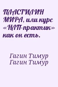 ПЛАСТИЛИН МИРА, или курс «НЛП-практик» как он есть.
