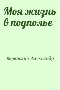 Моя жизнь в подполье