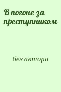 В погоне за преступником