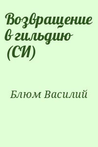 Возвращение в гильдию (СИ)