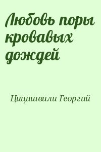 Цицишвили Георгий - Любовь поры кровавых дождей