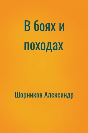 Шорников Александр - В боях и походах