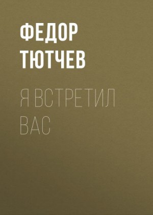 Тютчев Федор - Я встретил вас