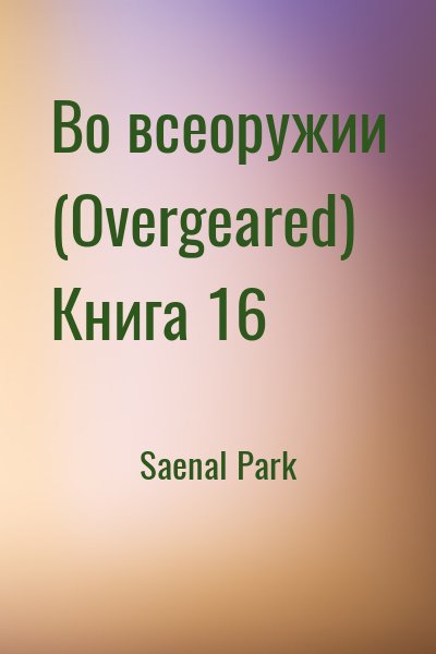 Saenal Park - Во всеоружии (Overgeared) Книга 16