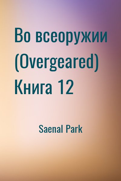 Saenal Park - Во всеоружии (Overgeared) Книга 12