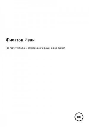 Филатов Иван - Где прячется бытие и возможна ли термодинамика процесса бытия?