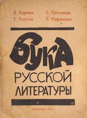 Бурлюк Давид, Третьяков Сергей, Вечорка Татьяна, Рафалович Сергей - Бука русской литературы