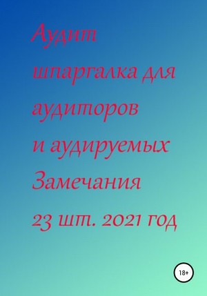 Ненашева Галина - Аудит шпаргалка для аудиторов и аудируемых. Замечания 23 шт. за 2021 год