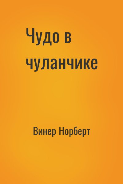 Винер Норберт - Чудо в чуланчике