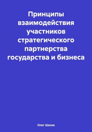 Шахов Олег - Принципы взаимодействия участников стратегического партнерства государства и бизнеса