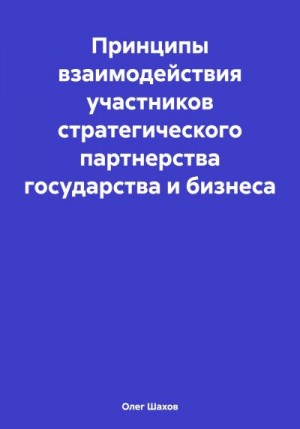 Шахов Олег - Принципы взаимодействия участников стратегического партнерства государства и бизнеса