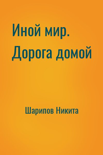 Шарипов Никита - Иной мир. Дорога домой