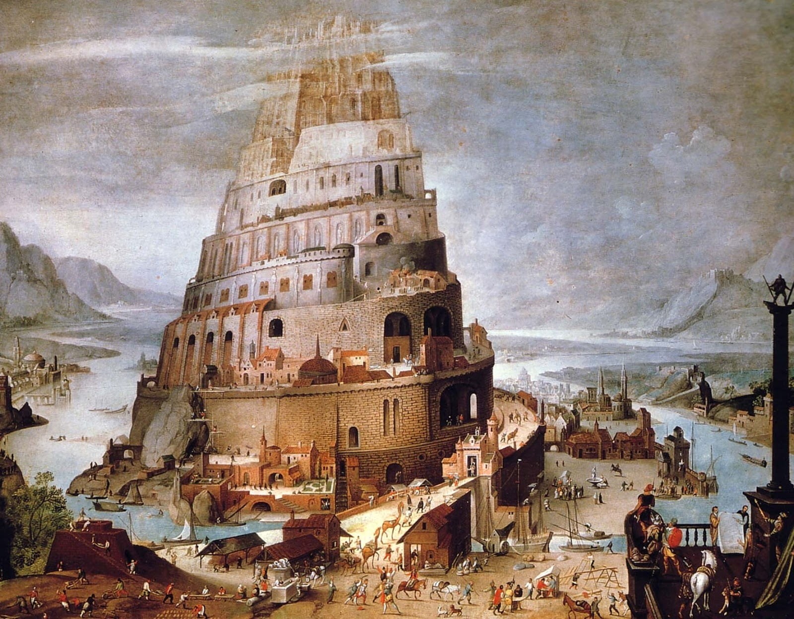 Питер брейгель. Вавилонская башня. 1563г.